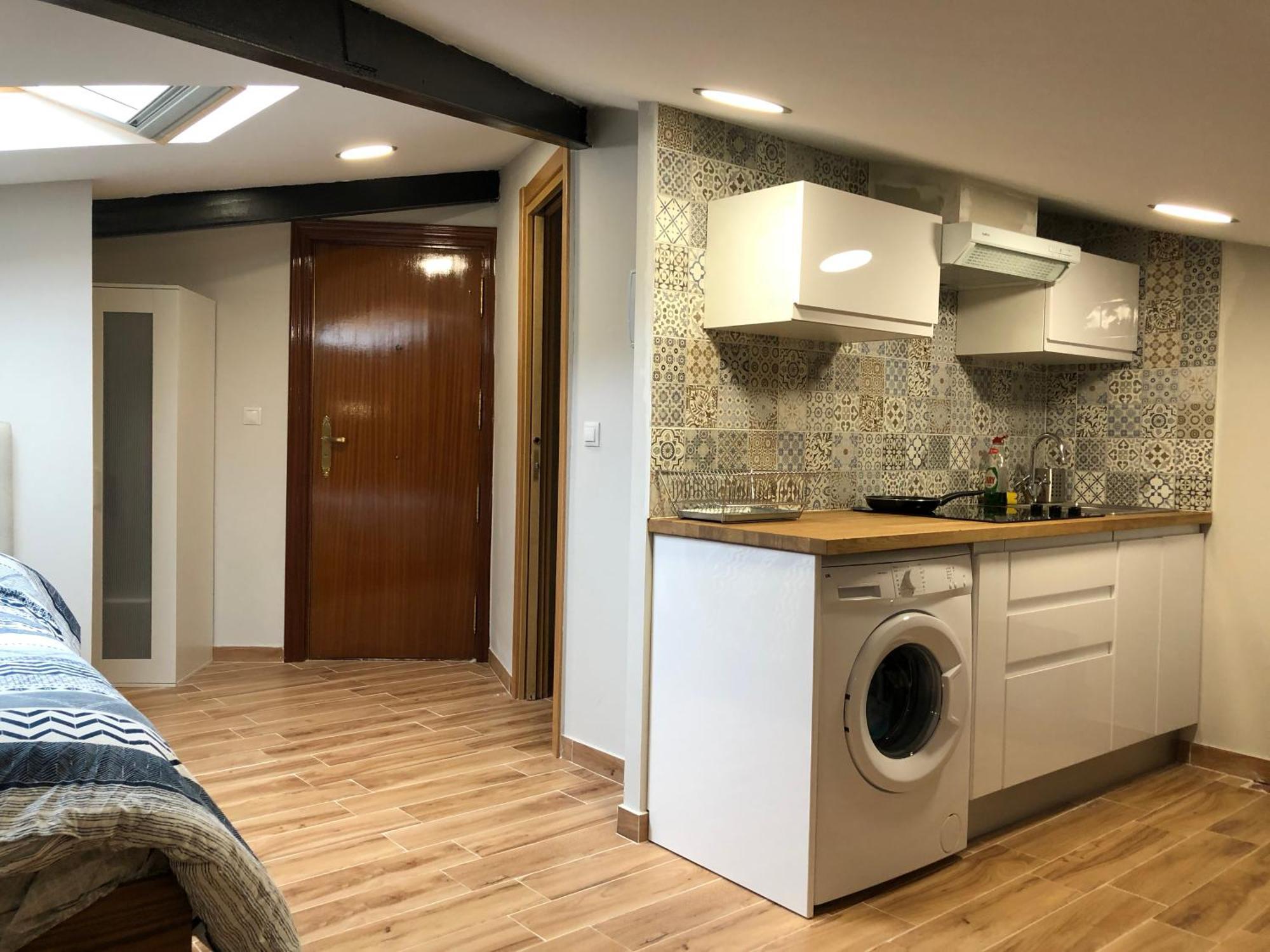 Habitacion Con Cocina Y Bano Bilbao Kültér fotó